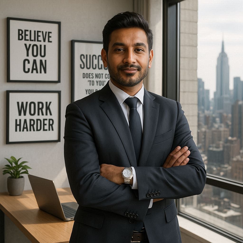 Entrepreneur français réfléchissant à sa stratégie pour penser comme un leader à succès